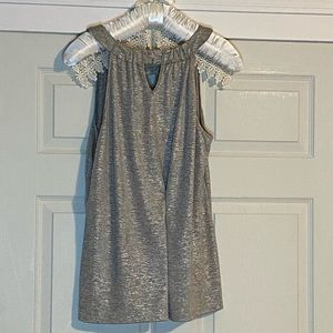 ⭐️INC Sleeveless Metallic Gold Top⭐️